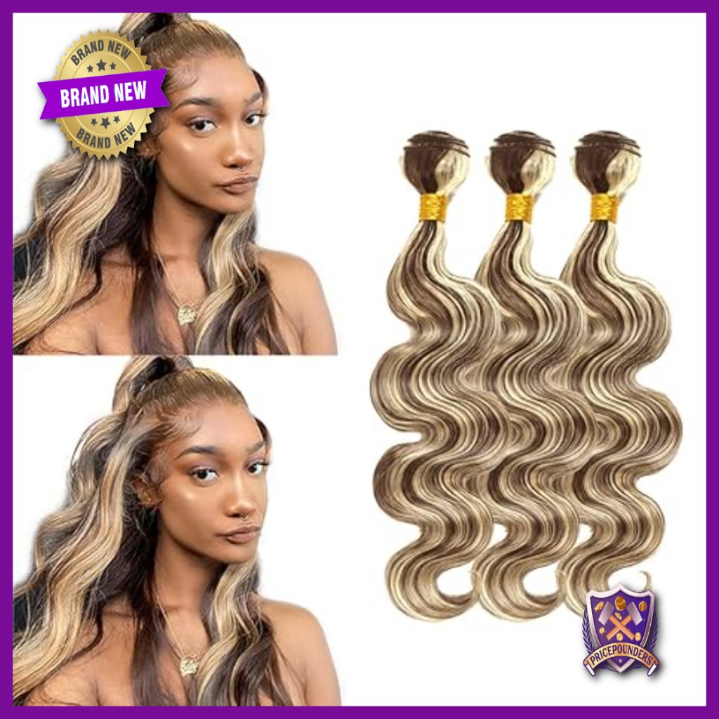 Brazilian Virgin Human Hair Extensions 3 Bundles Body Wave 24-28 Inch